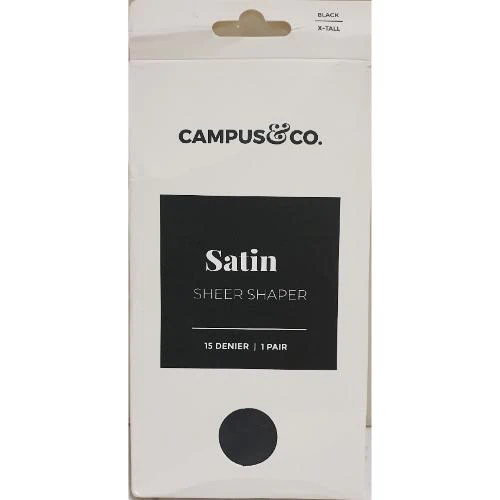 Campus & Co Satin Sheer Shaper Black XTall