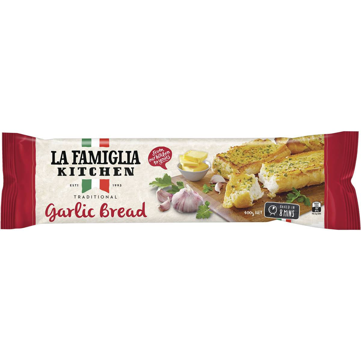 La Famiglia Garlic Bread Traditional 400g