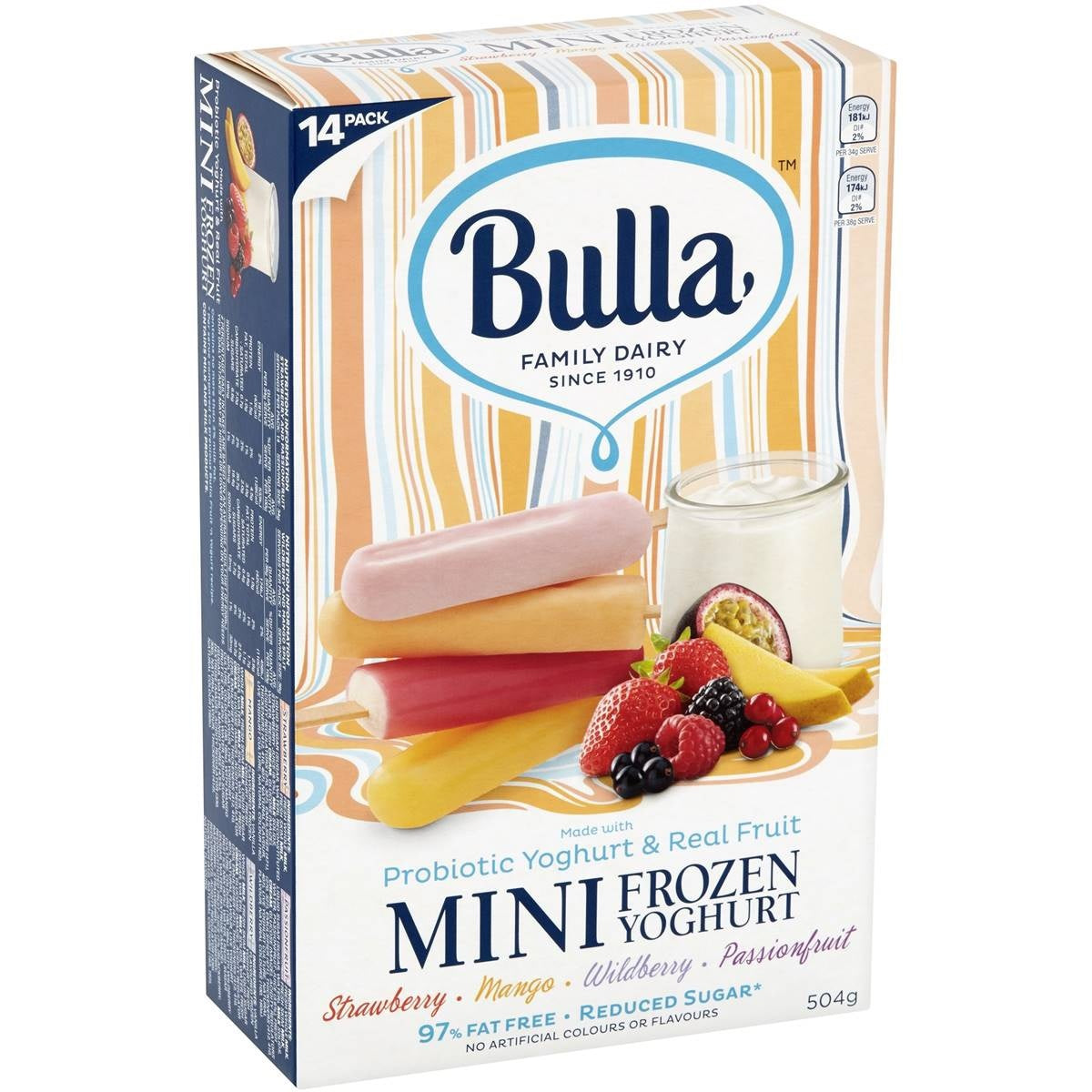 Bulla Mini Frozen Yoghurts 504g