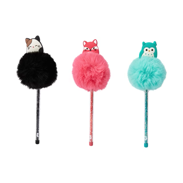 Squishmallows Novelty Pom Pom Pen Assorted