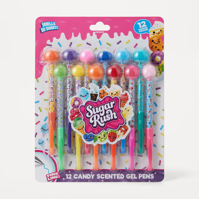 Sugar Rush Candy Scented Gel Pens 12pk