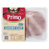 Primo Bacon Short Cut Rindless 1kg