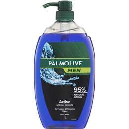 Palmolive Men Body Wash Active Shower Gel 1L