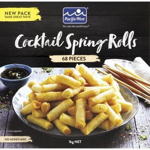 Pacific West Cocktail Spring Roll 1kg 68pk