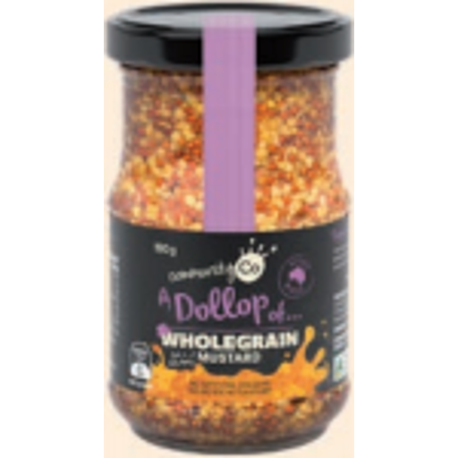 Community Co Mustard Wholegrain 190g