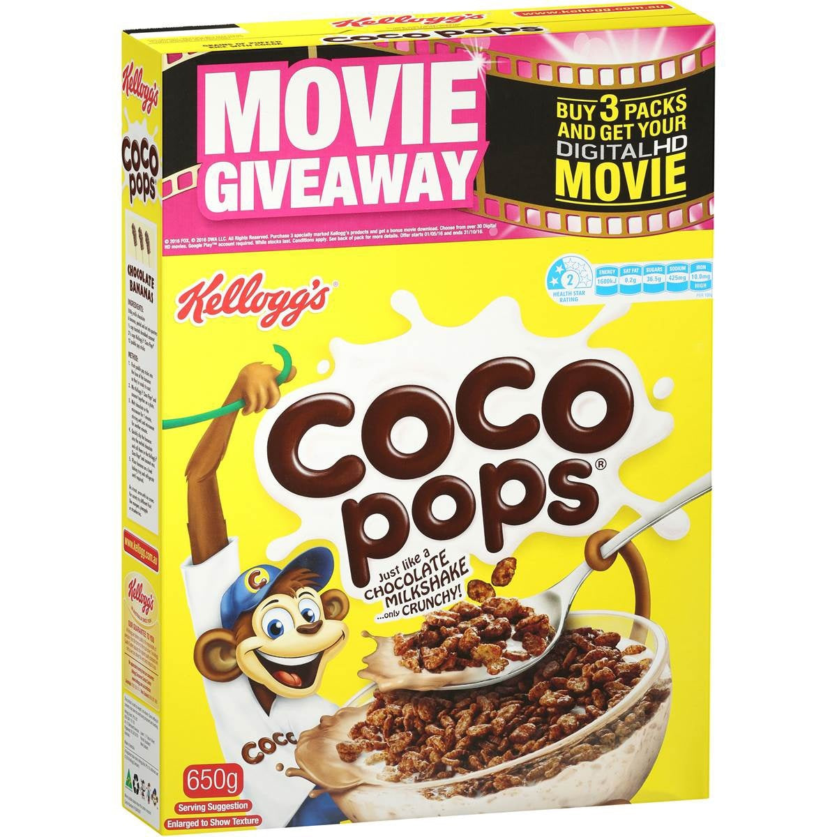 Kelloggs Coco Pops 650g