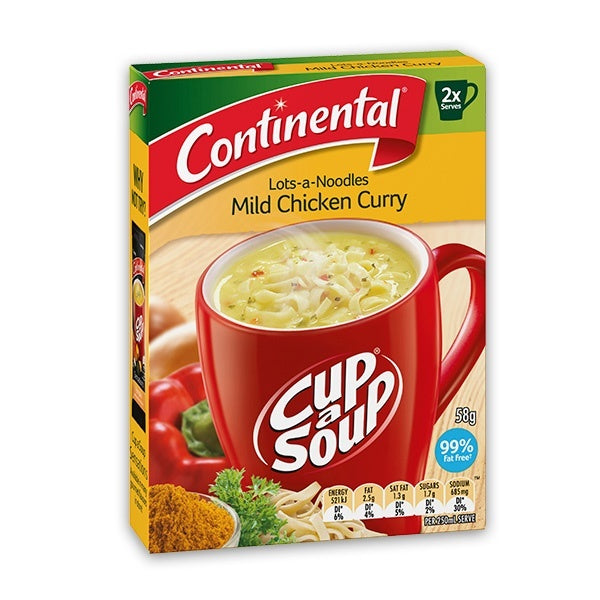 Continental Cup A Soup Mild Chicken Curry 2pk