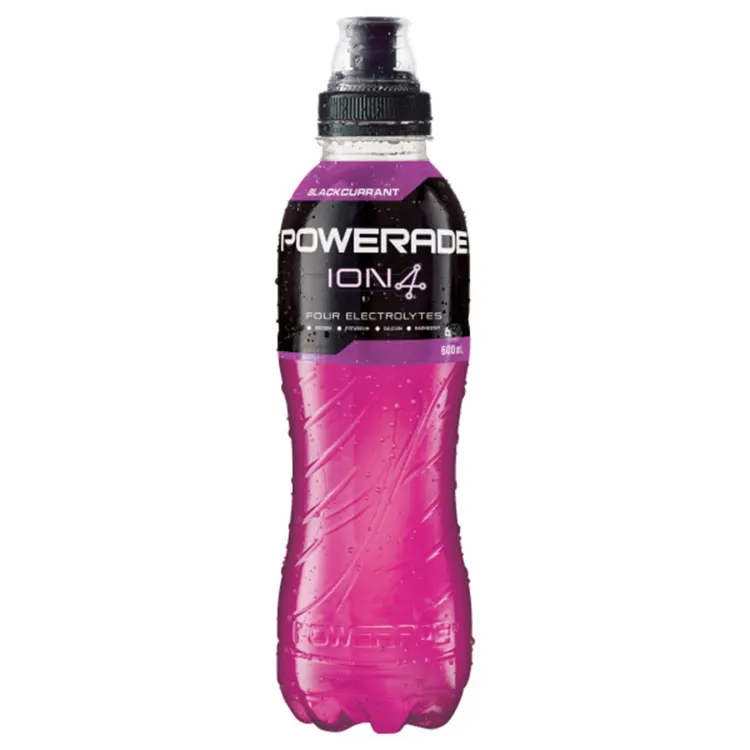 Powerade Ion4 Blackcurrent Sports Drink Sipper Cap 600ml