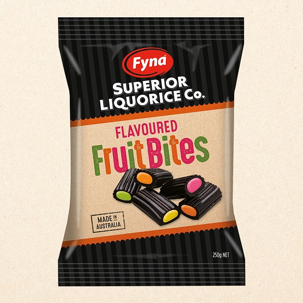 Fyna Liquorice Fruit Bites 250g