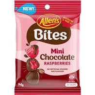 Allen's Bites Mini Chocolate Coated Raspberries 140g