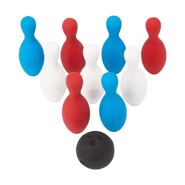 Bowling Eraser Set