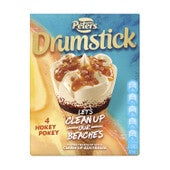 Drumstick Ice Cream CUA Hokey Pokey 4pk