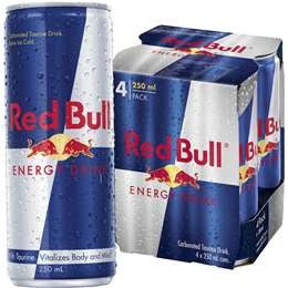 Red Bull Energy Drink 250ml 4pk