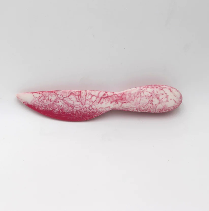 Resin Knife & Spreader Rosada Pink Cream Small