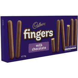 Cadbury Fingers Milk Chocolate 114g