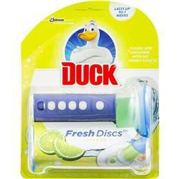 Duck Fresh Toilet Discs Citrus 1 Dispenser Plus 6 Discs