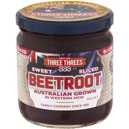 Three Threes Sweet Sliced Beetroot 415g