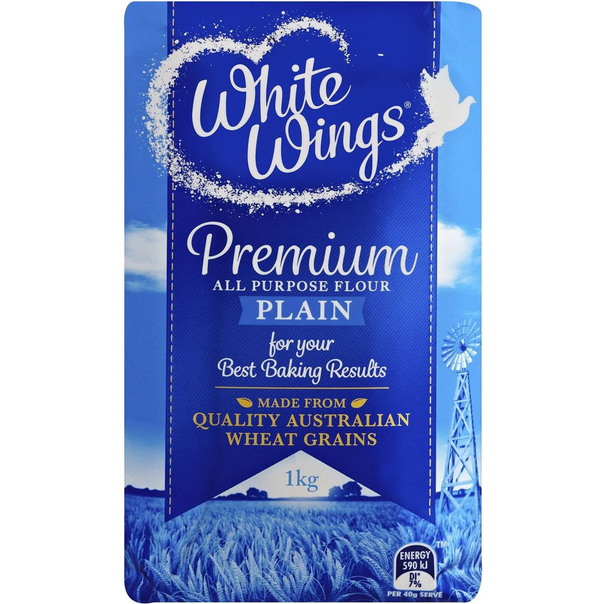 White Wings Flour Plain 1kg