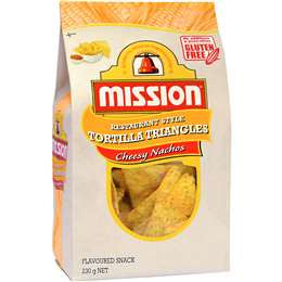 Mission Corn Chips Cheesy Nachos 230g