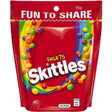 Skittles Fruits Lollies Large Bag 200g