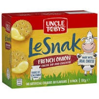 Uncle Tobys Le Snak French Onion 6pk