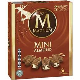 Magnum Mini Ice Cream Almond 6pk