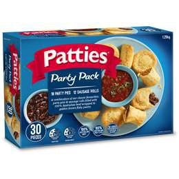 Patties Party Pack Sausage Rolls & Party Pies 1.25kg