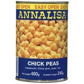 Annalisa Chick Peas 400g