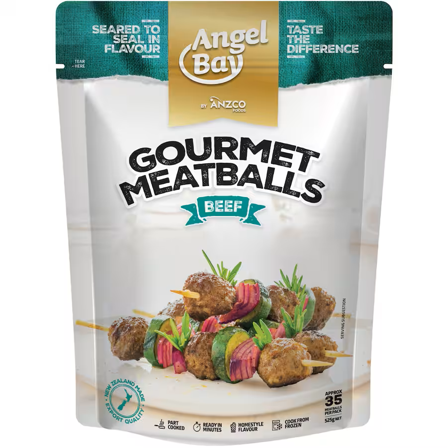 Angel Bay Gourmet Meatballs Part Cooked 1kg