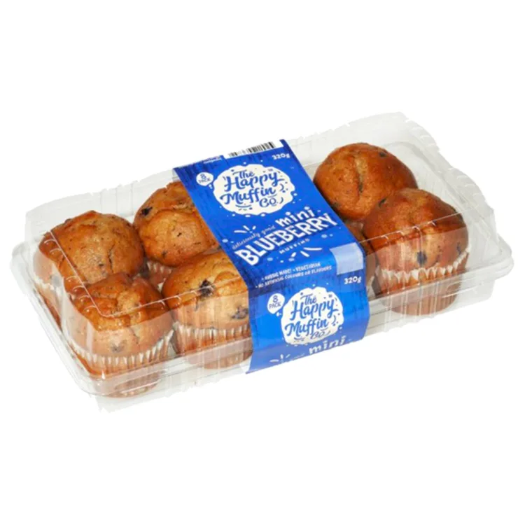 The Happy Muffin Co Mini Blueberry 320g 8pk