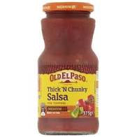 Old El Paso Salsa Thick n Chunky Medium 375g