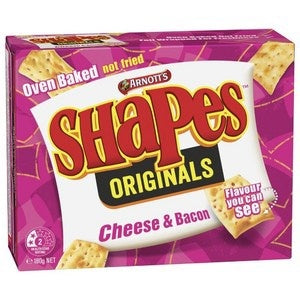 Arnott's Shapes Cheese & Bacon 180g