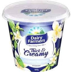 Dairy Farmers Thick & Creamy Yoghurt Vanilla 600g