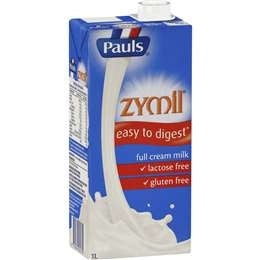 Pauls Zymil Full Cream Milk Lactose Free UHT 1L