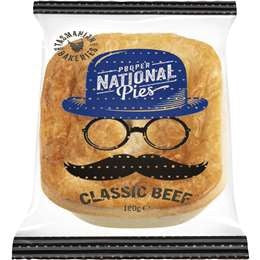 National Proper Pies Classic Beef Pie 180g