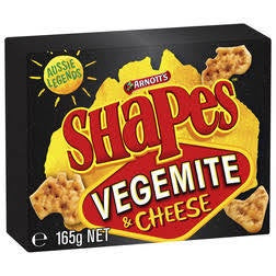 Arnott's Shapes Vegemite & Cheese 165g