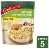 Continental Pasta & Sauce Alfredo Garlic & Herb Value Pack 145g