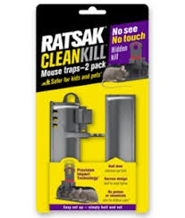 Ratsak Clean Kill Mouse Trap 2pk