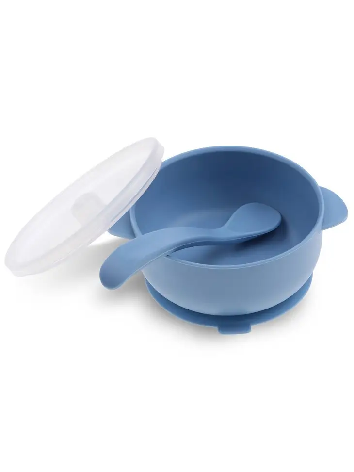 Fauve & Co Silicone Suction Bowl & Spoon Cornflour