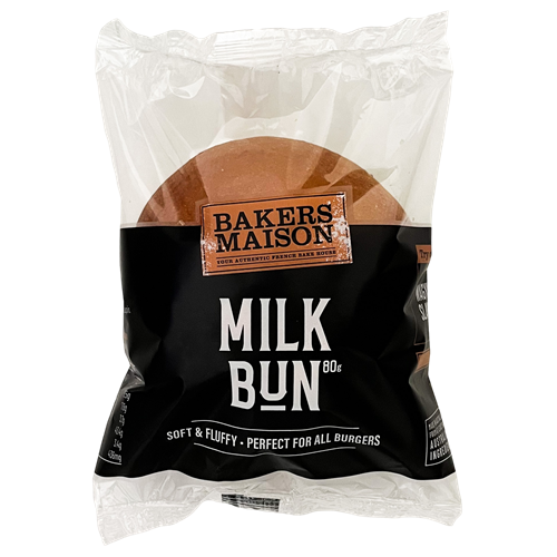 Bakers Maison Milk Bun 80g ea