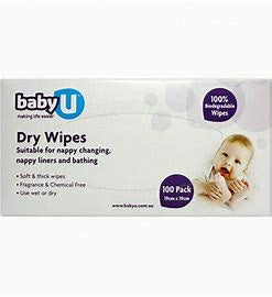 Baby U Dry Wipes 100pk