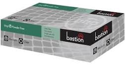 Bastion Disposable Glove Vinyl Powder Free Clear Medium 100pk