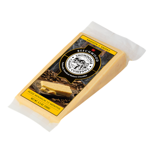 Snowdonia Cheese Company Beechwood Naturally Smoked Mature Cheddar Cheese Wedge 150g