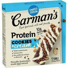 Carmans Protein Bars Cookies & Cream 200g 5pk