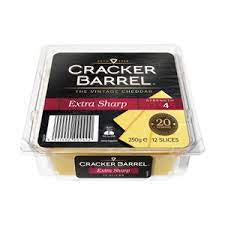 Cracker Barrel Extra Sharp Sliced Cheese 250g