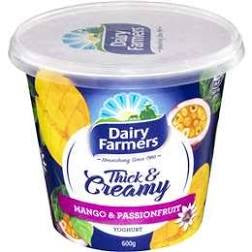 Dairy Farmers Thick & Creamy Mango & Passionfruit Yoghurt 110g x 4pk