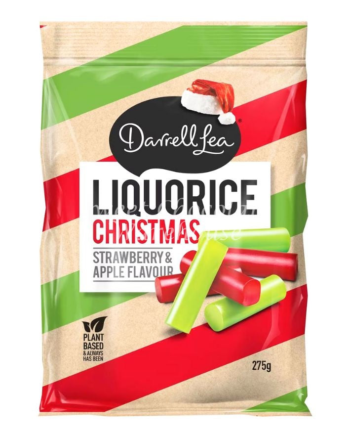 Darrell Lea Christmas Liquorice Strawberry & Apple 275g