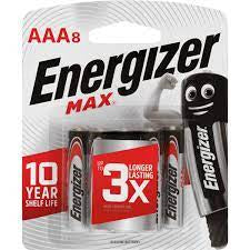 Energizer Max Batteries AAA 8pk