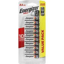 Energizer Max Batteries AA 10pk