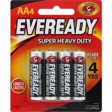 Eveready Batteries Super Heavy Duty 4pk